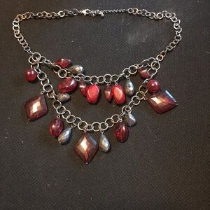 Black and red necklace.